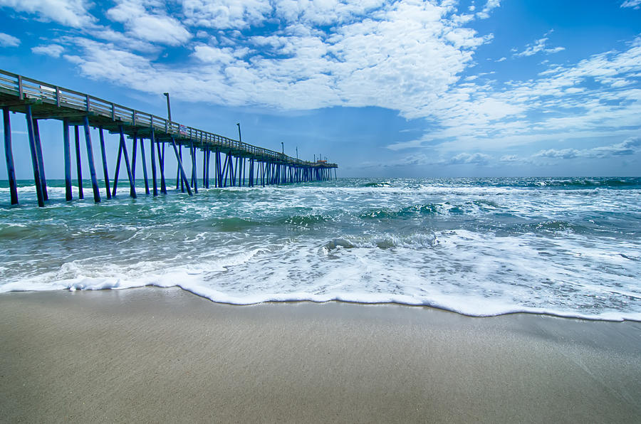  at fishing pier on the Outer Banks North Carolina #2 Photograph by Alex Grichenko