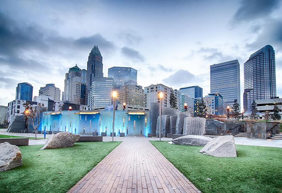 New Romare-bearden Park In Uptown Charlotte North Carolina Earl ...