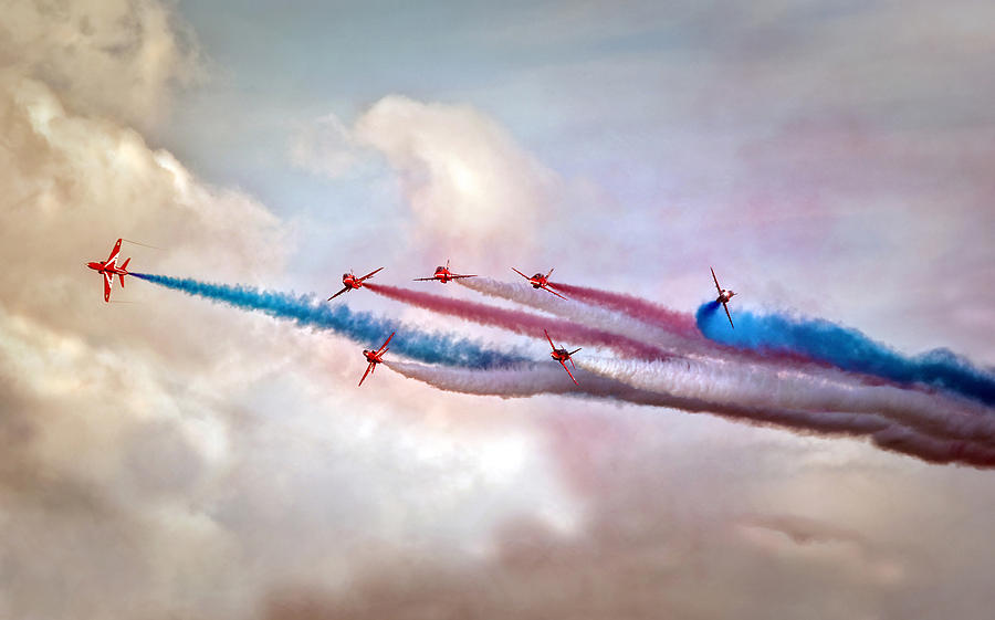   Red Arrows #2 Photograph by Jason Green