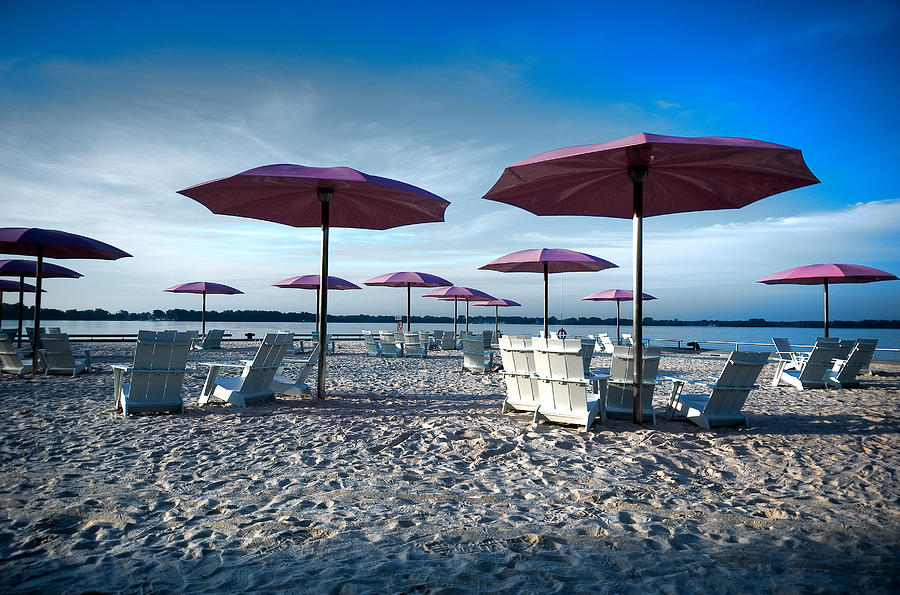  Umbrellas On The Beach #2 Photograph by Joseph Amaral