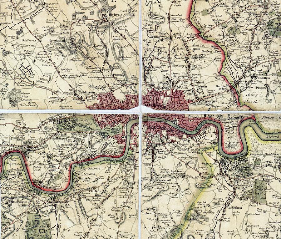 2 18th Century Map Of London Library Of Congressscience Photo Library 