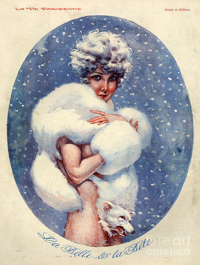 Winter Drawing - 1920s France La Vie Parisienne #2 by The Advertising Archives