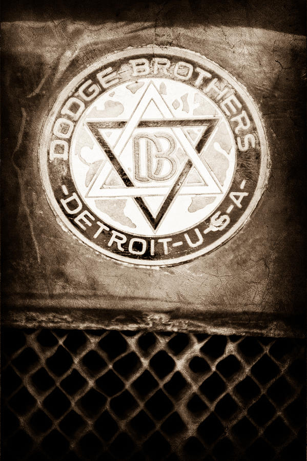 Car Photograph - 1923 Dodge Brothers Depot Hack Emblem #2 by Jill Reger