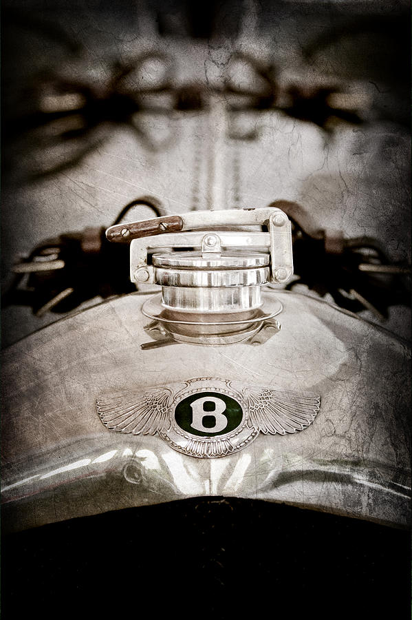 1925 Bentley 3-liter 100mph Supersports Brooklands Two-seater Radiator Cap #2 Photograph by Jill Reger