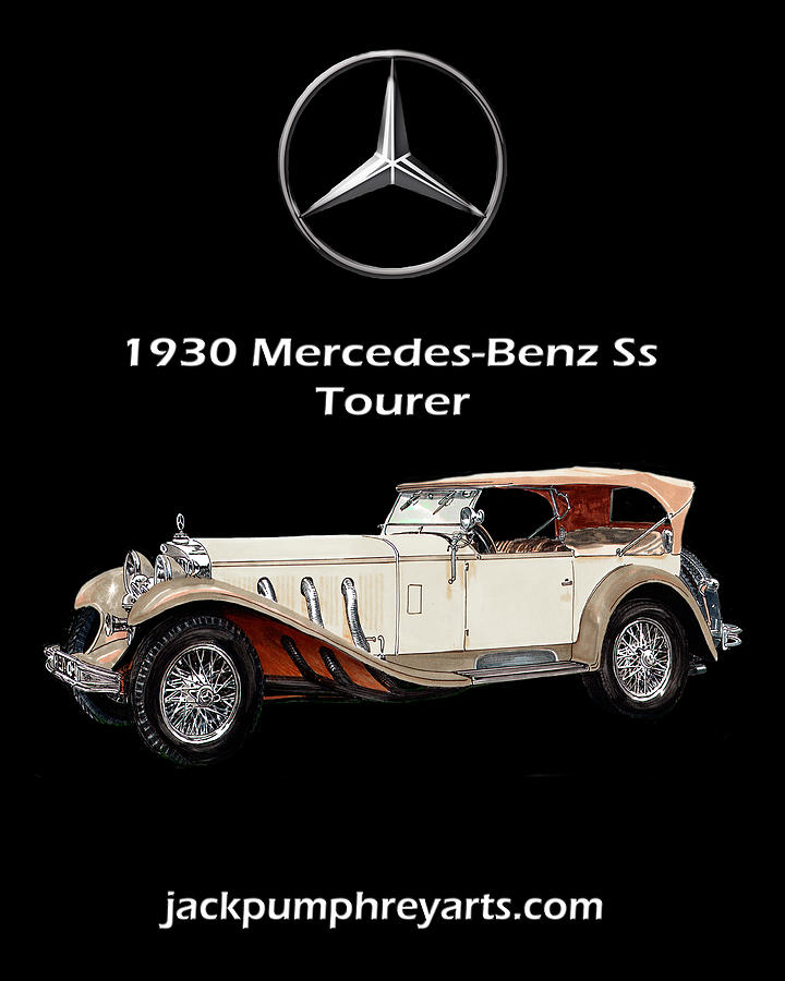 Mercedes Benz SS Tourer #1 Painting by Jack Pumphrey