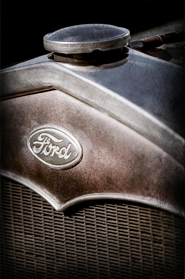 1931 Ford Grille Emblem #2 Photograph by Jill Reger