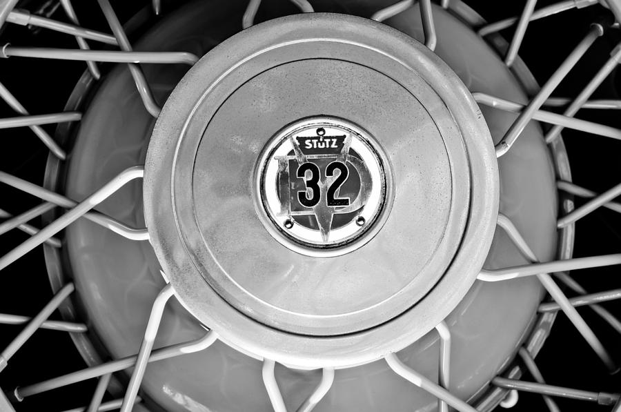 1931 Stutz DV-32 Convertible Sedan Wheel Emblem #2 Photograph by Jill Reger