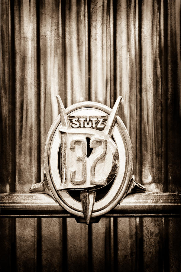 1933 Stutz DV-32 Five Passenger Sedan Emblem #2 Photograph by Jill Reger