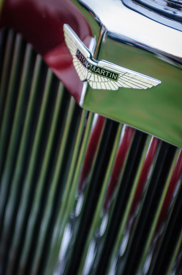 1934 Aston Martin Mark II Short Chassis 2-4 Seater Grille Emblem #2 Photograph by Jill Reger