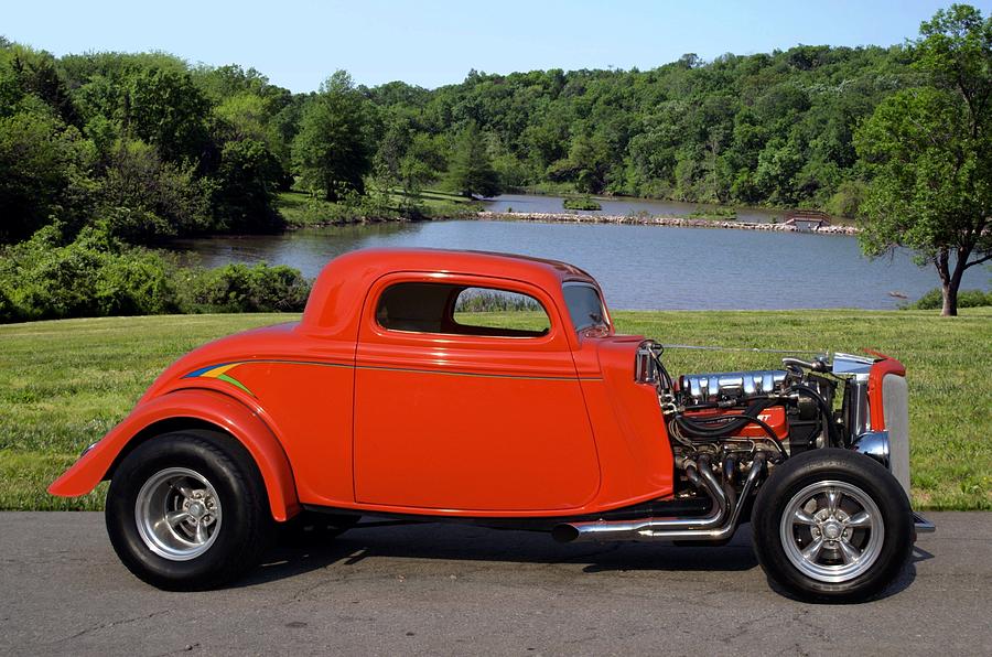 1934 Ford 3 Widow Coupe Hot Rod #2 Photograph by Tim McCullough