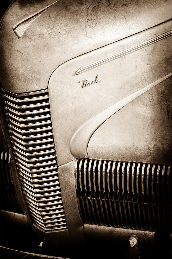 1940 Nash Sedan Grille #2 Photograph by Jill Reger