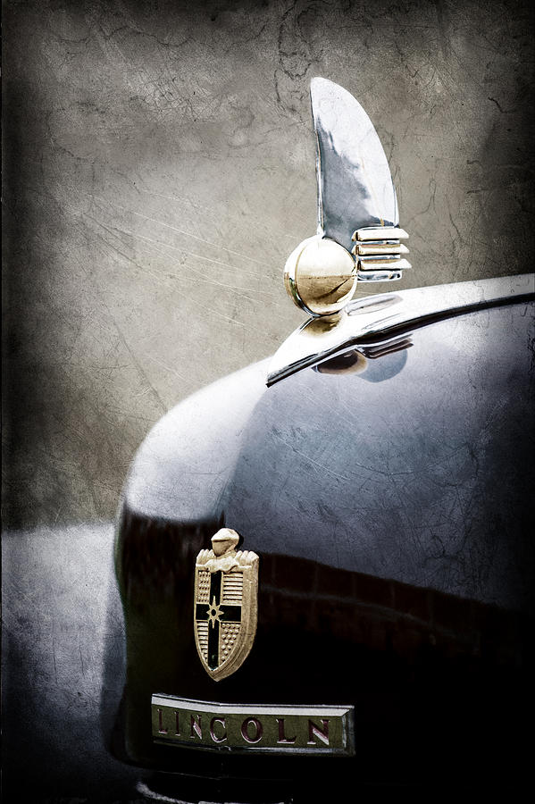 1942 Lincoln Continental Cabriolet Hood Ornament - Emblem #2 Photograph by Jill Reger