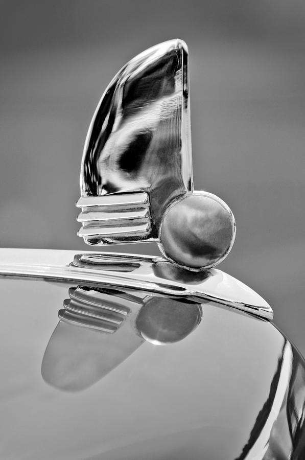 1942 Lincoln Continental Cabriolet Hood Ornament #2 Photograph by Jill Reger