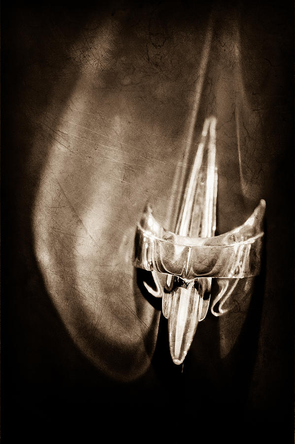 1949 Mercury Woody Wagon Hood Ornament #2 Photograph by Jill Reger