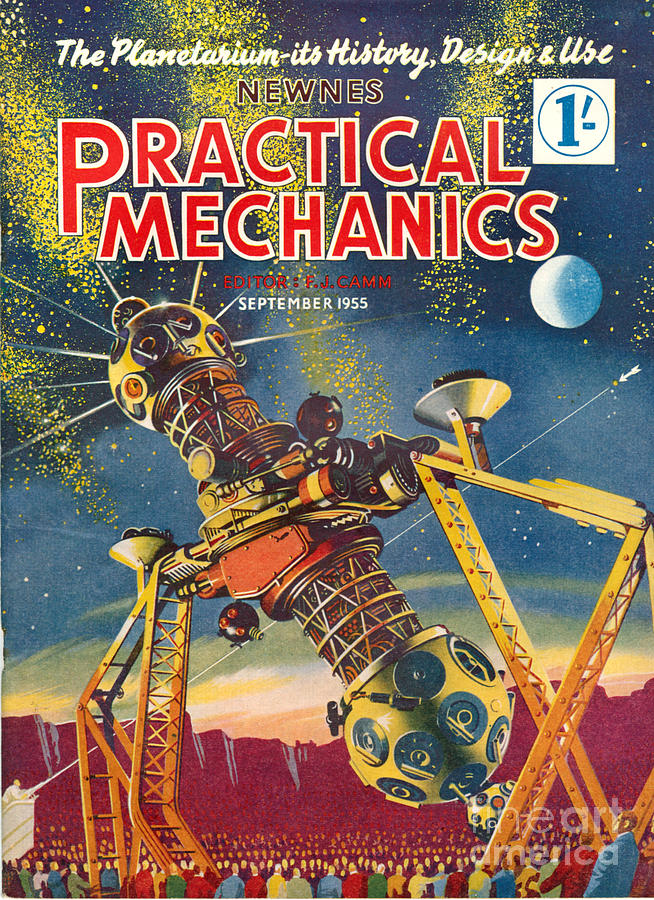 Space Drawing - 1950s Uk Practical Mechanics Magazine #2 by The Advertising Archives