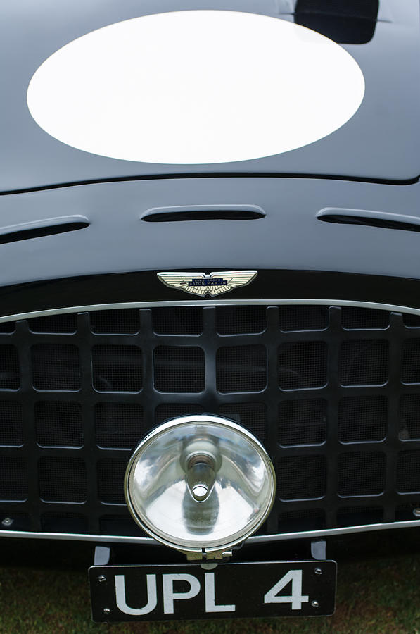 1952 Aston Martin DB3 Sports Hood Emblem #2 Photograph by Jill Reger
