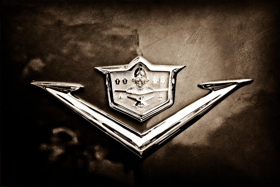 1953 DeSoto Firedome Convertible Emblem #2 Photograph by Jill Reger