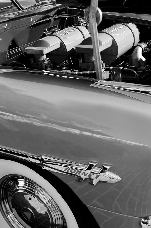 1953 Hudson Hornet Sedan Engine #2 Photograph by Jill Reger