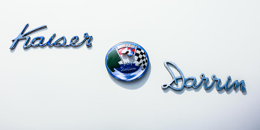 1954 Kaiser-Darrin Roadster Emblem #2 Photograph by Jill Reger