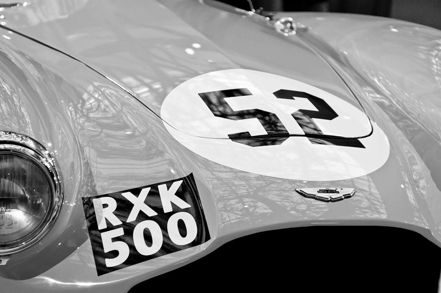 Transportation Photograph - 1955 Aston Martin DB3S Sports Racing Car Hood #3 by Jill Reger