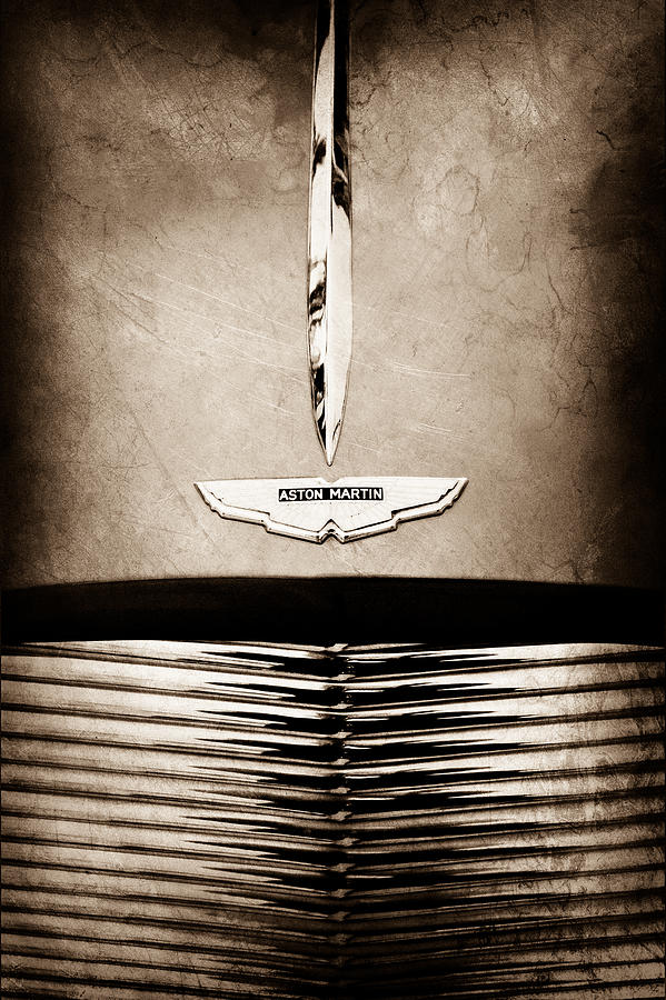 1955 Aston Martin Grille Emblem #2 Photograph by Jill Reger