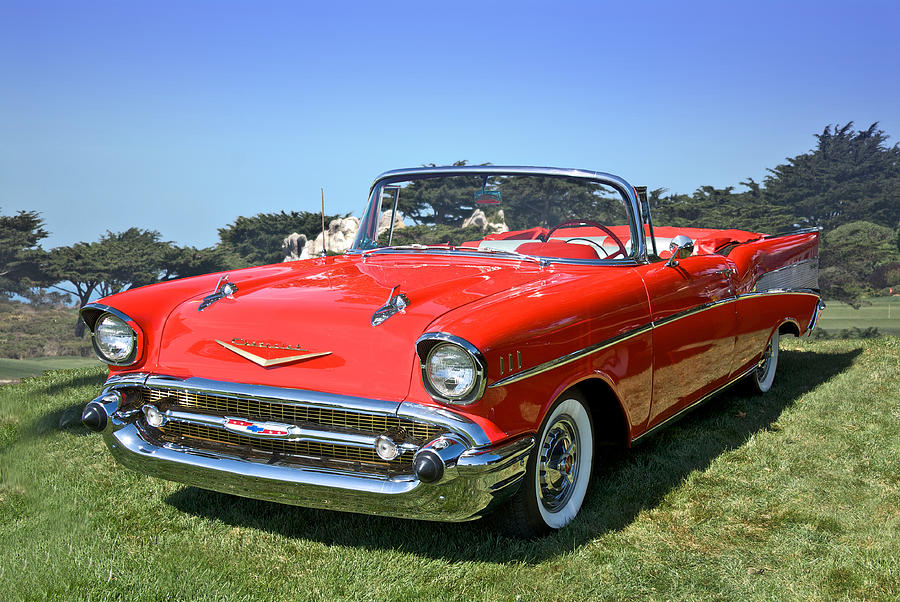 1957 Chevrolet Bel Air Convertible #2 Photograph by Dave Koontz