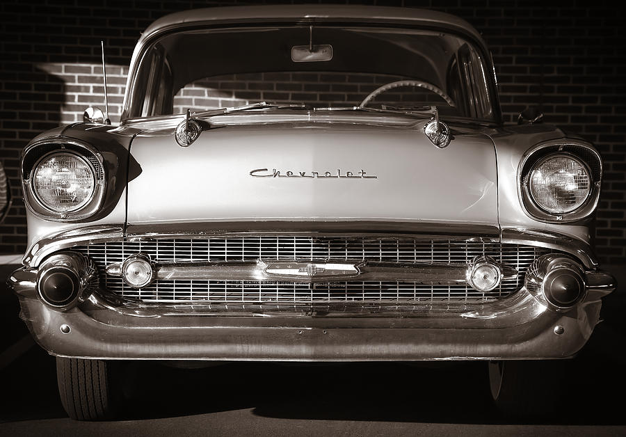 Detroit Photograph - 1957 Chevy Bel Air by Gordon Dean II