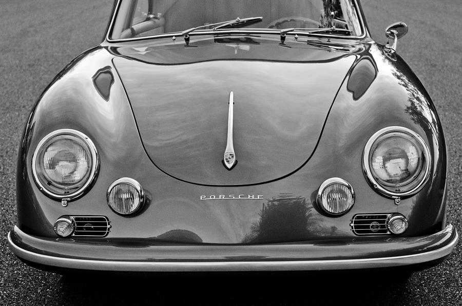 Black And White Photograph - 1957 Porsche 1600 Super #2 by Jill Reger