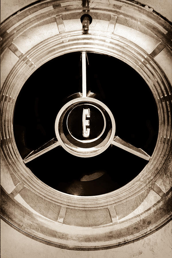 1958 Edsel Pacer Convertible Wheel Emblem #2 Photograph by Jill Reger