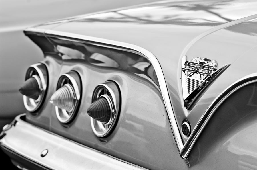 Taillights Photograph - 1961 Chevrolet SS Impala Tail Lights by Jill Reger.
