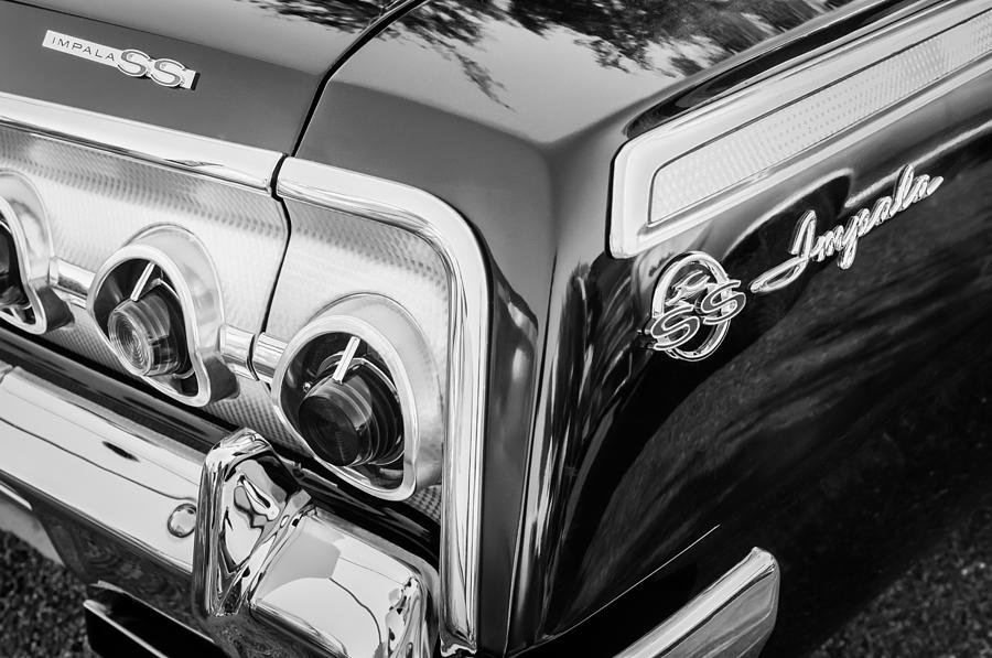 1962 Chevrolet Impala SS Taillight Emblem #2 Photograph by Jill Reger