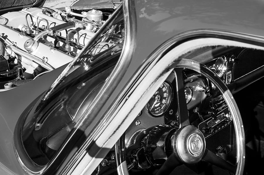 1964 Aston Martin Engine - Steering Wheel #2 Photograph by Jill Reger