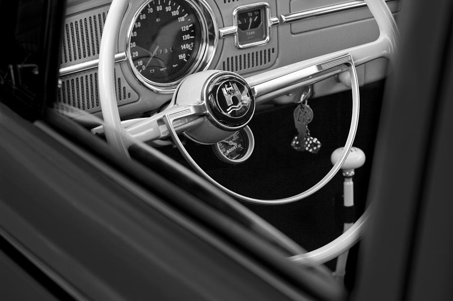 1964 Volkswagen VW Steering Wheel #2 Photograph by Jill Reger
