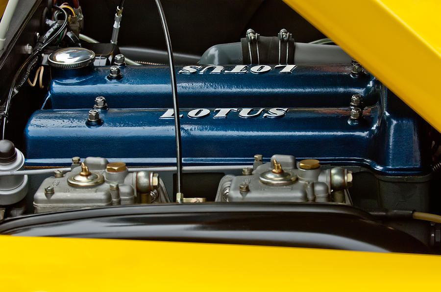 1965 Lotus Elan S2 Engine #2 Photograph by Jill Reger