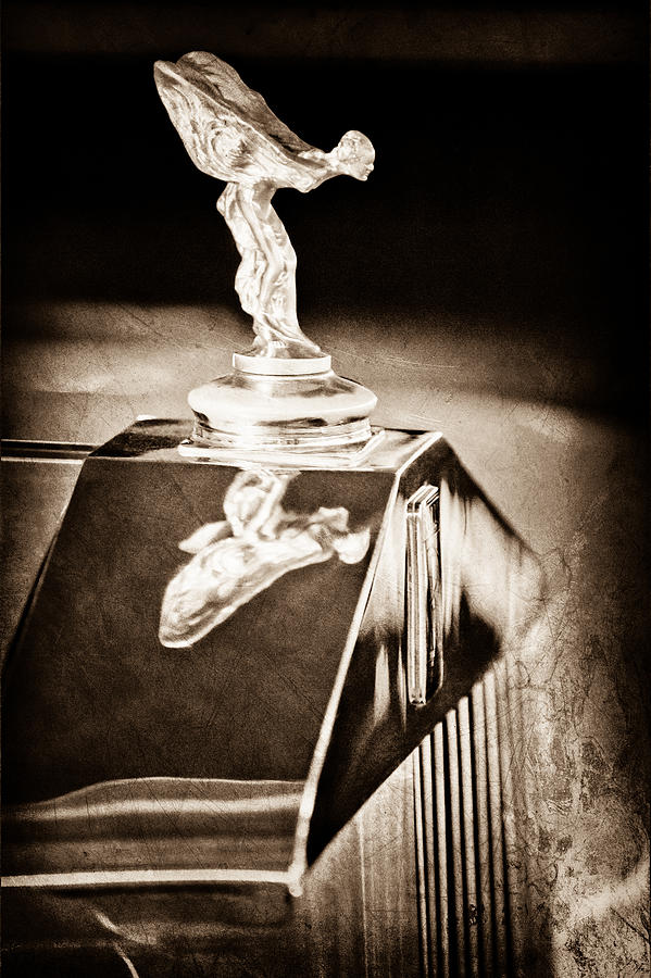 1965 Rolls-Royce Silver Cloud III Continental Coupe Hood Ornament #2 Photograph by Jill Reger