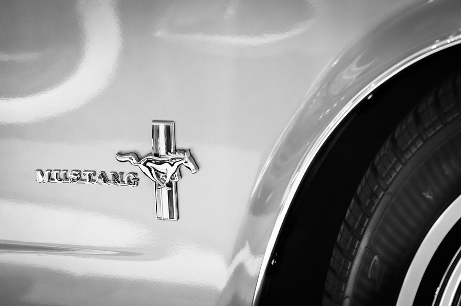 1966 Ford Mustang Emblem #2 Photograph by Jill Reger