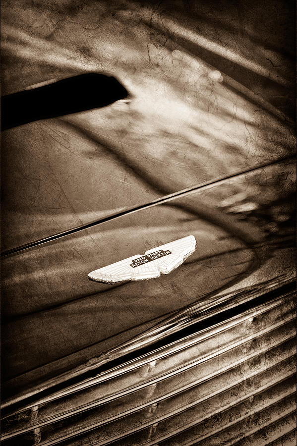 1967 Aston Martin DB6 Coupe Hood Emblem #2 Photograph by Jill Reger