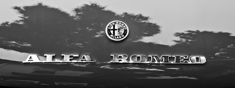 1969 Alfa Romeo Spider Veloce Iniezione Emblem #2 Photograph by Jill Reger