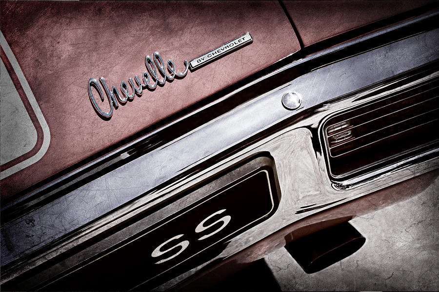 1970 Chevrolet Chevelle SS Taillight Emblem #2 Photograph by Jill Reger