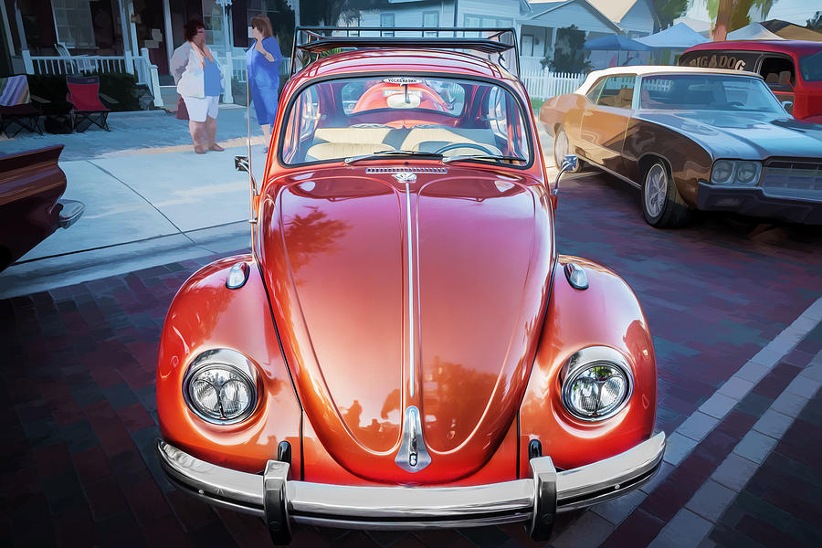 1971 Volkswagen Beetle Painted  #2 Photograph by Rich Franco