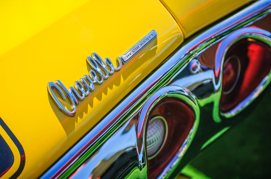 1972 Chevrolet Chevelle Taillight Emblem #2 Photograph by Jill Reger