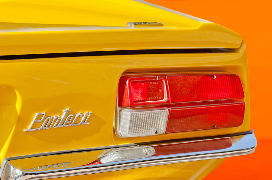 1972 De Tomaso Pantera Taillight Emblem #2 Photograph by Jill Reger