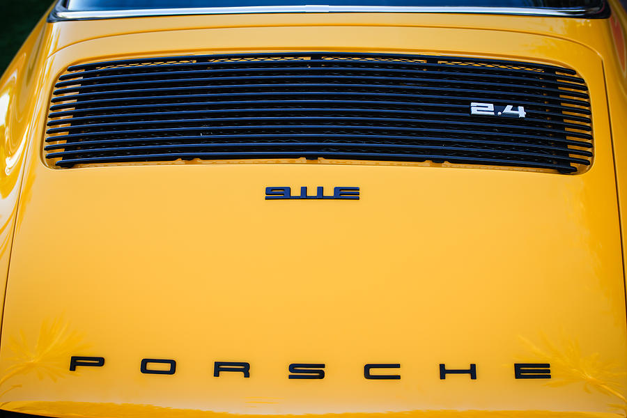 1973 Porsche 911 E Targa Rear Emblems Photograph by Jill Reger | Pixels