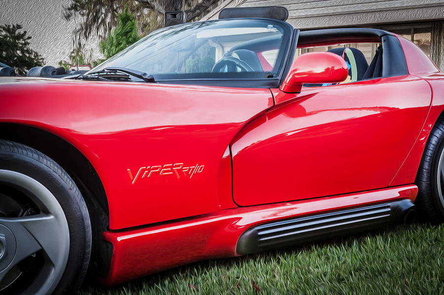 1994 Dodge Chrysler Viper RT10 Painted #2 Photograph by Rich Franco