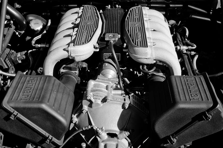 1995 Ferrari Testarossa F512 M Engine #2 Photograph by Jill Reger