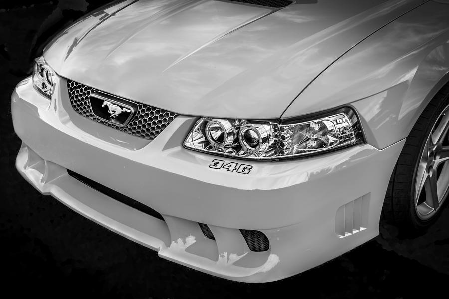 1999 Ford Saleen Mustang BW #2 Photograph by Rich Franco
