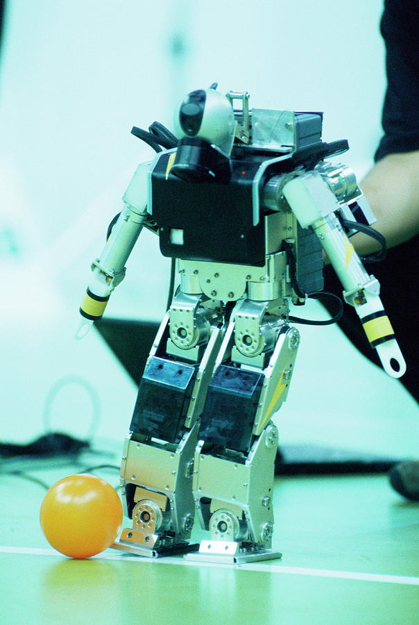 2003 Robocup Humanoid Robot Photograph by Mauro Fermariello/science Photo Library