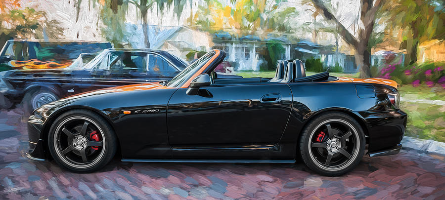 Transportation Photograph - 2004 Honda S2000 Roadster Painted  by Rich Franco
