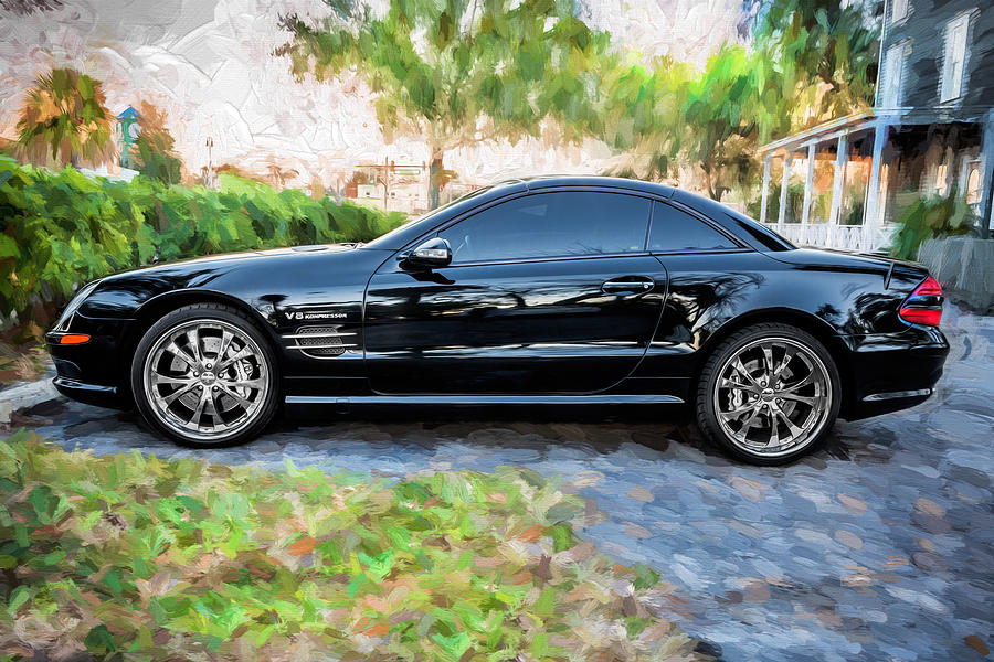 2006 Mercedes Benz SL55 V8 Kompressor Coupe Painted  Photograph by Rich Franco