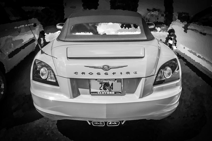 2008 Chrysler Crossfire Convertible BW Photograph by Rich Franco